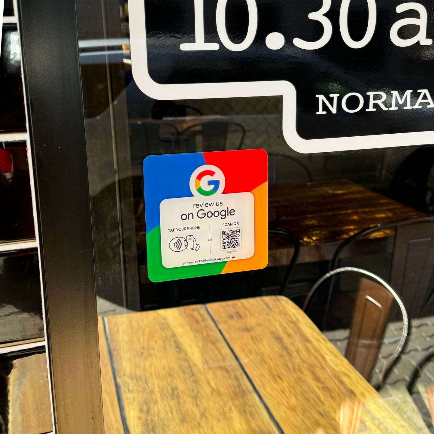 Google Review NFC Plate + QR Code