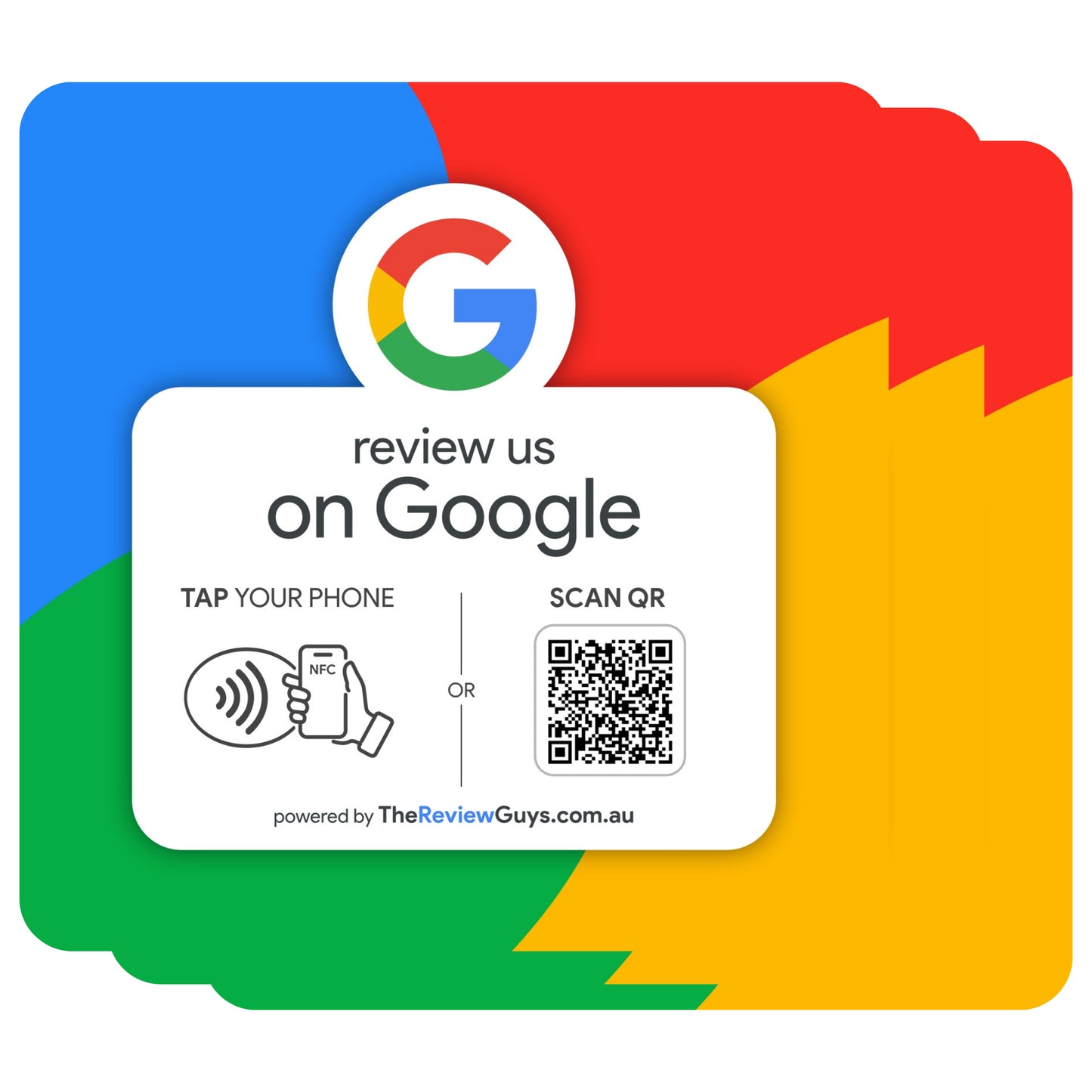 Google Review NFC Plate +  QR Code