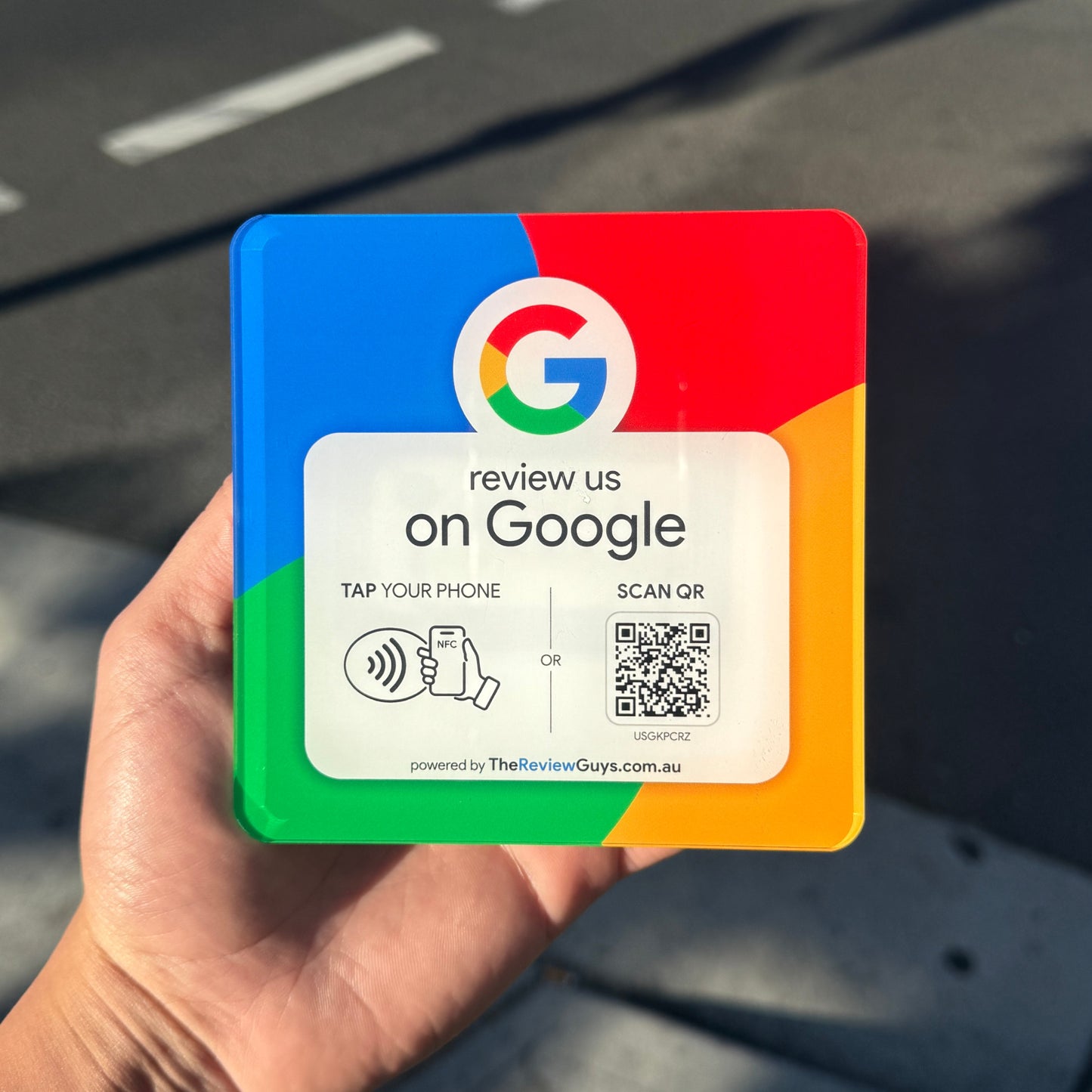 Google Review NFC Plate +  QR Code